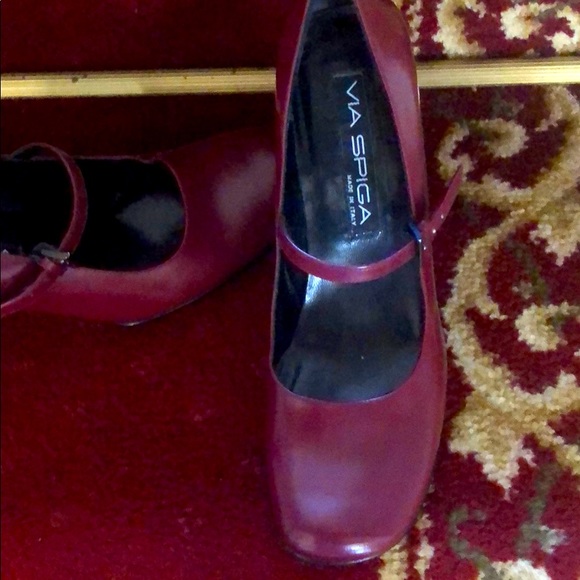VIA SPIGA LEATHER PUMPS - Picture 1 of 3